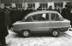 Первый образец автомобиля-малютки «Белка». Ирбит, 1956 г. 
