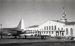 2-Здание аэровокзала в Свердловске. Аэропорт Кольцово. 4 ноября 1954 года. 